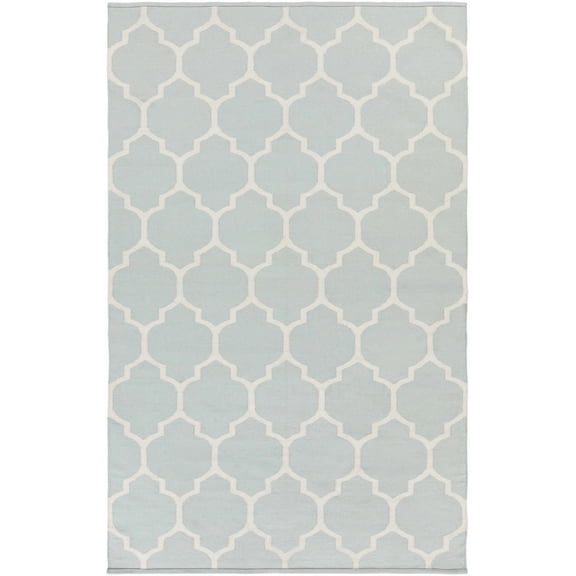 BoutiqueRugs Ragan Transitional Area Rug - Ice Blue, Sky Blue, Ivory - 8' x 10'