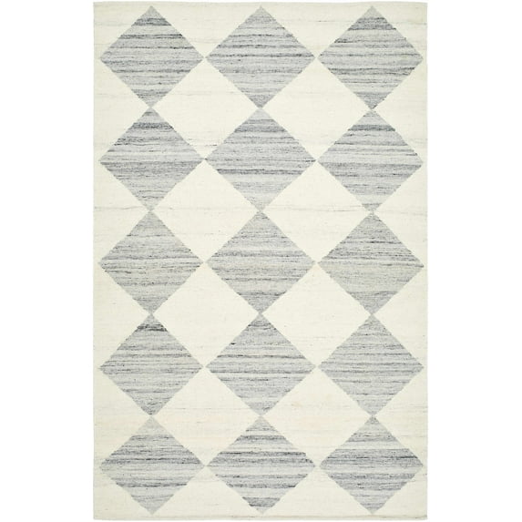 BoutiqueRugs Rakin Bohemian, Transitional Area Rug - Pearl, Light Silver, Ivory - 8' x 10'
