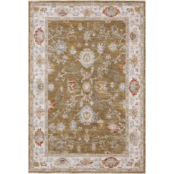 BoutiqueRugs Rangeville Traditional Area Rug - Dark Red, Beige, Cream - 9' x 12'2"