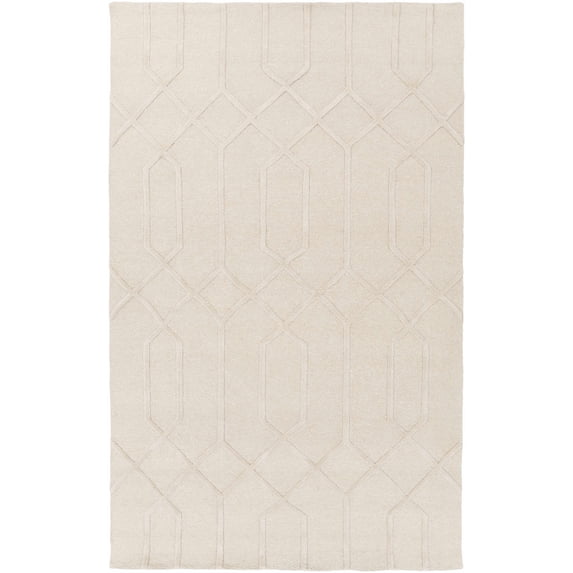 BoutiqueRugs Raritan Solid & Striped Area Rug - Beige - 2' x 3'