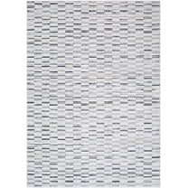 BoutiqueRugs Reece Contemporary Area Rug - Cream, Light Slate, White - 2' x 2'11"