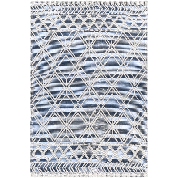 BoutiqueRugs Rika Traditional, Transitional Area Rug - Beige, Navy - 27" x 45"