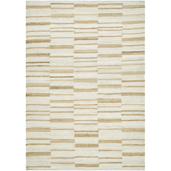 BoutiqueRugs Rimbo Traditional, Transitional Area Rug - Cream, Tan - 5' x 7'6"