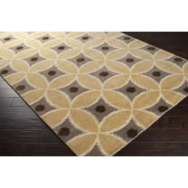 BoutiqueRugs Rindge Farmhouse Area Rug - Dark Red, Dark Brown, Ivory - 2' x 3'