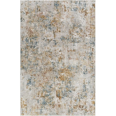 BoutiqueRugs Rocklea Contemporary Area Rug - Taupe, Blue, Mustard - 10' x 13'11"