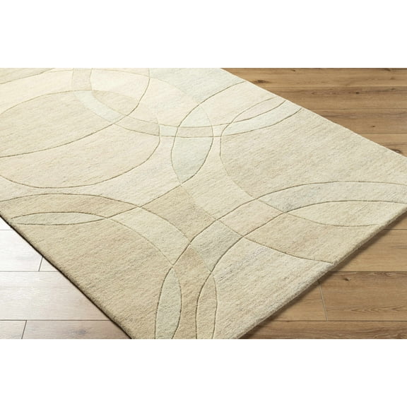 BoutiqueRugs Rollo Contemporary Area Rug - Ash, Pearl, Tan - 2' x 3'