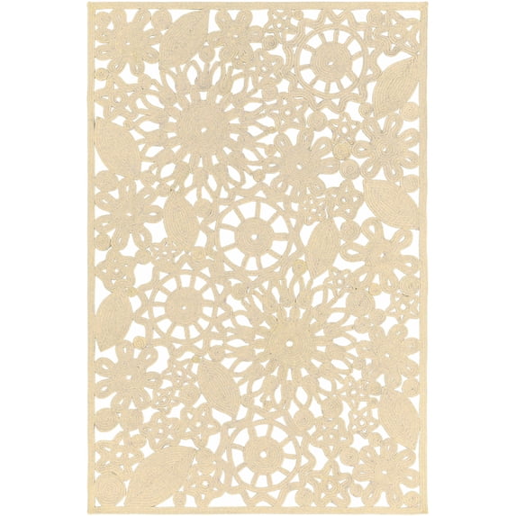 BoutiqueRugs Ruxton Outdoor Area Rug - Outdoor Safe - Beige - 4' x 6'