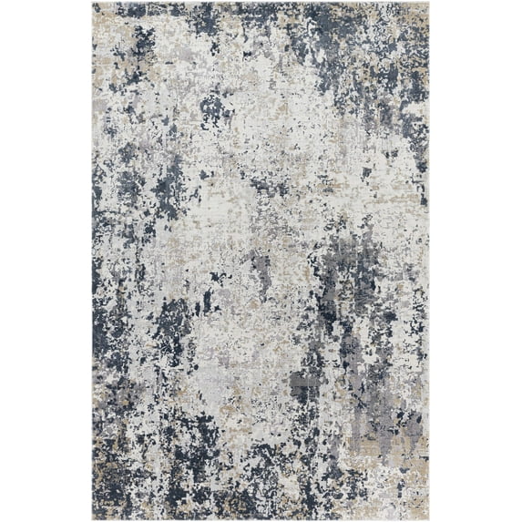 BoutiqueRugs Ryhill Contemporary Area Rug - Light Slate, Charcoal, Beige - 12' x 15'