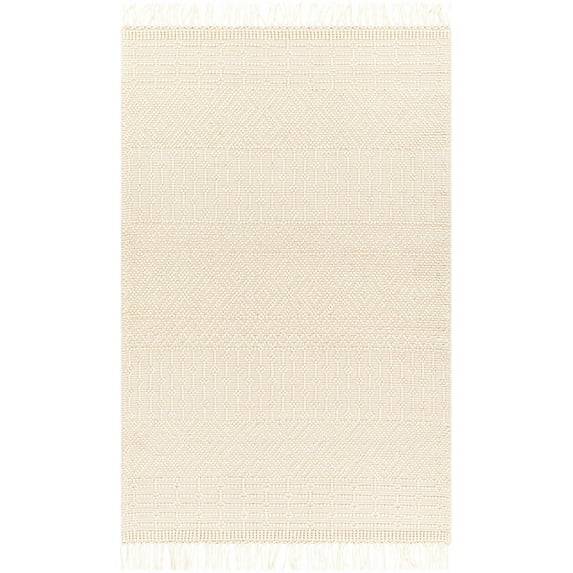BoutiqueRugs Ryne Bohemian, Transitional Area Rug - Ivory - 5' x 7'6"