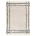 thumbnail image 1 of Boutique Rugs Ryuu Bordered High Pile Area Rug - Bone, Black - 6'7" x 9', 1 of 16