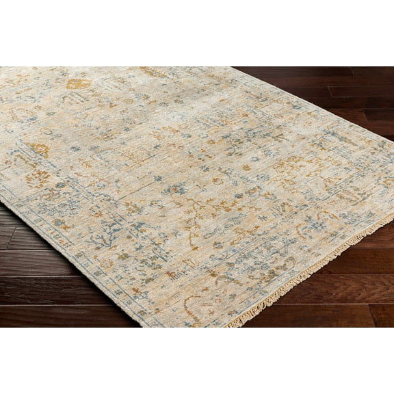 BoutiqueRugs Sackville Traditional Area Rug - Mustard, Blue, Gray - 2' x 3'