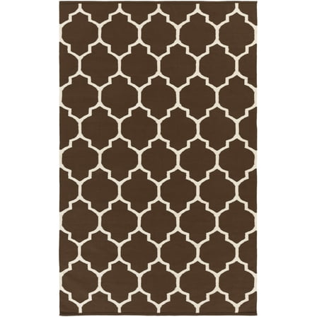 BoutiqueRugs Saffell Transitional Area Rug - Dark Brown, Ivory - 8' x 10'