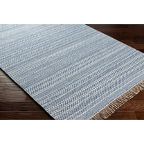 Boutique Rugs Sanctuary Farmhouse Runner Rug - Blue, Cream - 2'6" x 8' Runner