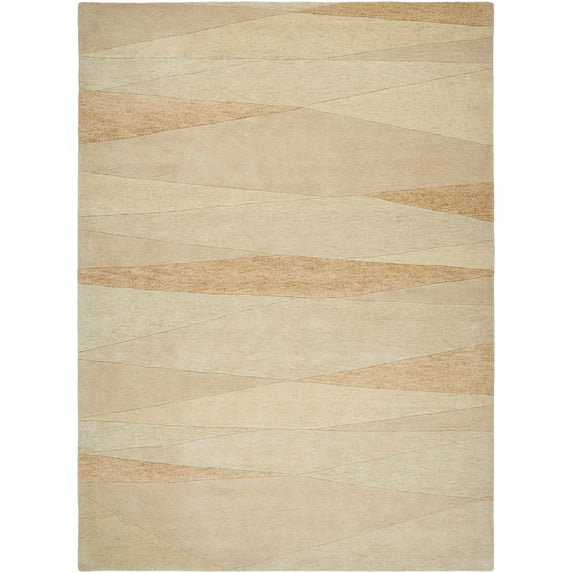 BoutiqueRugs Sanne Contemporary Area Rug - Brick Red, Camel - 2' x 3'
