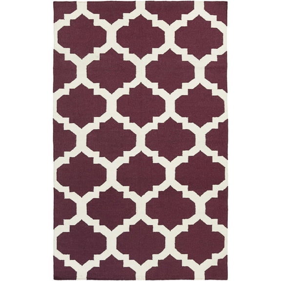 BoutiqueRugs Shotton Transitional Area Rug - Dark Purple, Ivory - 2' x 3'