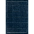 thumbnail image 1 of BoutiqueRugs Siarl Hand Tufted Wool Checkered Small Area Rug - Modern Natural Fabric Geometric Carpet for Living Room, Dining Room, Bedroom - Blue, Navy - 2' x 3', 1 of 6