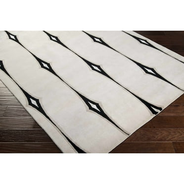BoutiqueRugs Smartt Contemporary Area Rug - Beige, Black, Peach - 8' x 11'