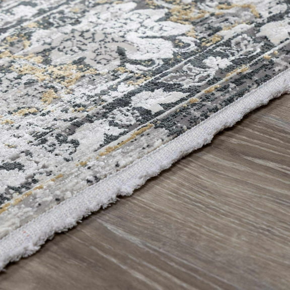 BoutiqueRugs Stambaugh Traditional Area Rug - Black, Gray, Charcoal - 1'11" x 2'11"