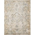 thumbnail image 1 of BoutiqueRugs Standon Vintage Medallion Area Rug - Machine Washable - Grass Green, Terracotta, Charcoal - 7'6" x 9'6", 1 of 13