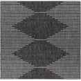 thumbnail image 1 of BoutiqueRugs Stephan Contemporary Area Rug - Outdoor Safe - Black, Charcoal, Cream - 6'7" Square, 1 of 19