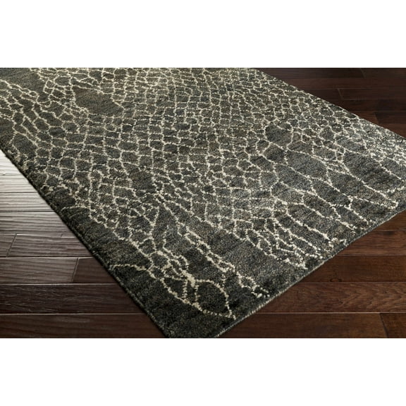 BoutiqueRugs Stephentown Natural Fibers Area Rug - Black, Beige, Medium Gray - 2' x 3'