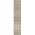 thumbnail image 1 of BoutiqueRugs Sultanhisar Contemporary Geometric Runner Rug - Modern Minimalist Striped Carpet for Hallway, Patio, Terrace - Outdoor Safe - Beige, Cream, Tan - 2'7" x 10', 1 of 11