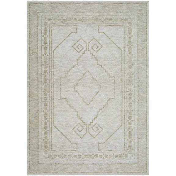 Boutique Rugs Taban Bohemian, Transitional Area Rug - Ash, Silver Gray, Metallic Silver - 18" x 18" Sample