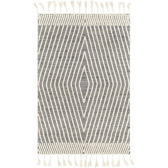 BoutiqueRugs Tamayong Bohemian, Transitional Area Rug - Black, Teal, Cream - 2' x 3'