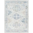 thumbnail image 1 of BoutiqueRugs Tana Traditional Area Rug - Machine Washable - Ivory, Medium Gray, Teal - 9'2" x 12', 1 of 11