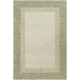 thumbnail image 1 of BoutiqueRugs Tandayag Bordered Dusty Sage Wool Area Rug - Medium Gray, Tan, Peach - 5' x 7'6", 1 of 11