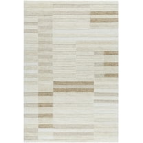BoutiqueRugs Tavia Contemporary Area Rug - Light Silver, Ash - 2' x 3'