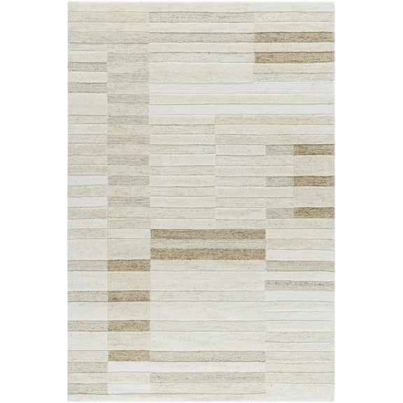 BoutiqueRugs Tavia Contemporary Area Rug - Light Silver, Ash - 2' x 3'
