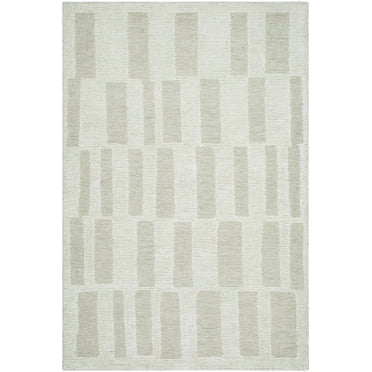 BoutiqueRugs Teige Contemporary Area Rug - Light Silver, Sterling Gray - 2' x 3'