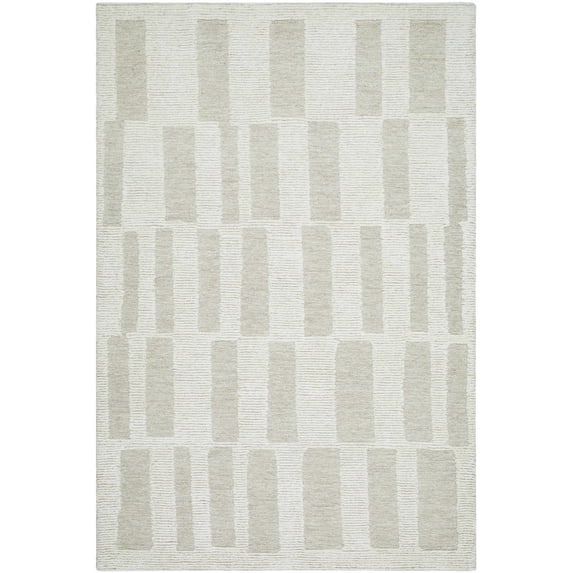 BoutiqueRugs Teige Contemporary Area Rug - Light Silver, Sterling Gray - 8' x 10'
