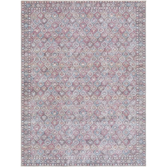 BoutiqueRugs Telma Traditional Area Rug - Machine Washable - Red, Pink, Cream - 2' x 2'11"