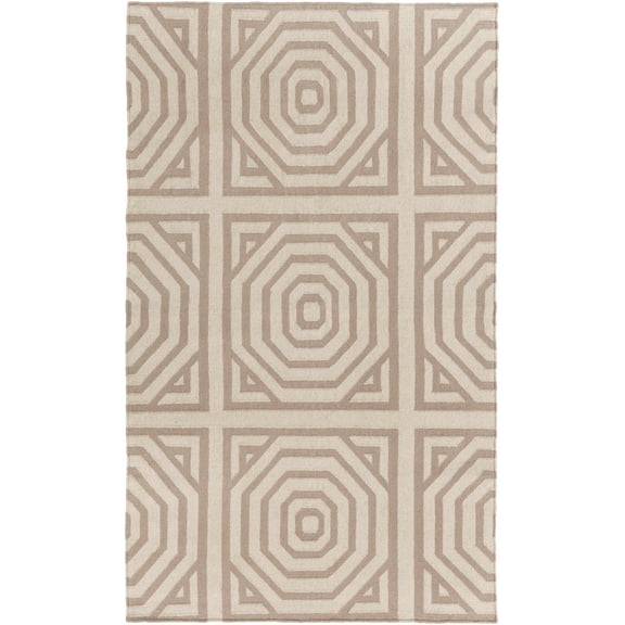 BoutiqueRugs Terlton Contemporary Area Rug - Taupe, Ivory - 2' x 3'