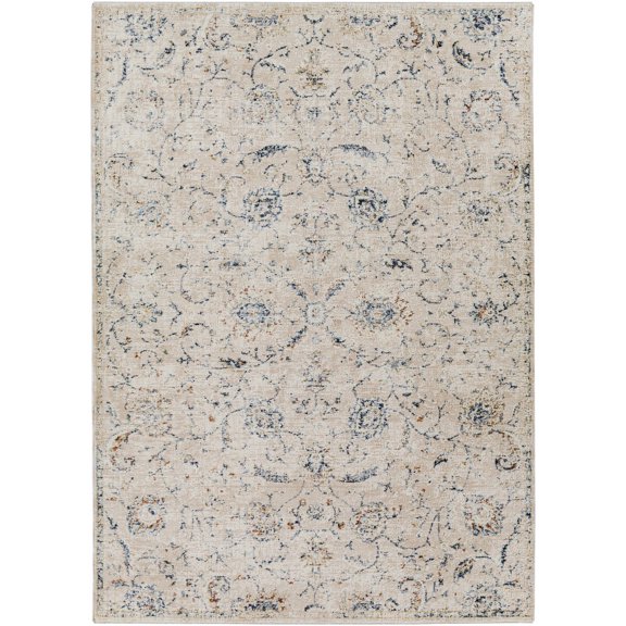BoutiqueRugs Ternate Traditional Area Rug - Navy, Denim, Gray - 2' x 2'11"