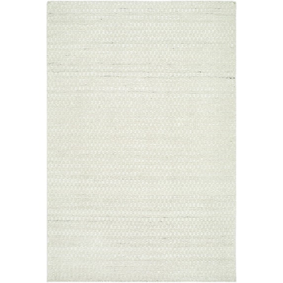 BoutiqueRugs Tevah Traditional, Transitional Area Rug - Light Silver, Off White - 6' x 9'