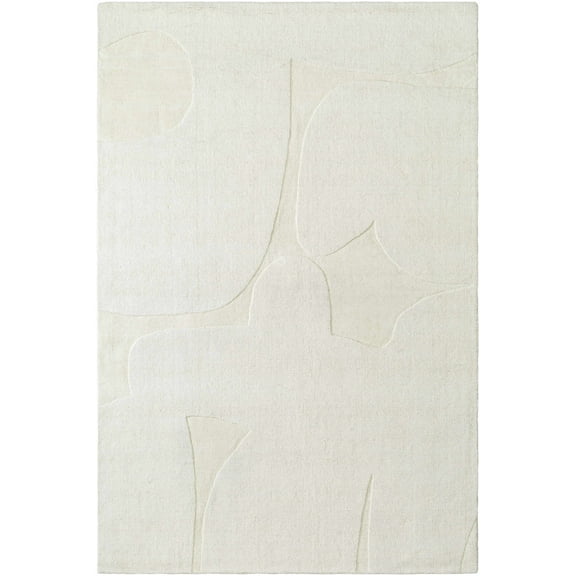 BoutiqueRugs Thina Contemporary Area Rug - Off White, White - 2' x 3'