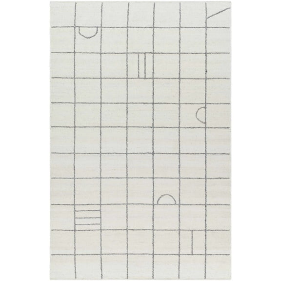 BoutiqueRugs Tieve Contemporary Area Rug - Cream, Gray - 2' x 3'