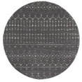 thumbnail image 1 of BoutiqueRugs Tigris Charcoal Moroccan Trellis Area Rug - Black, Ivory - 6'7" Round, 1 of 10