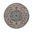 thumbnail image 1 of BoutiqueRugs Tigris Traditional Area Rug - Beige, Ivory, Aqua - 6'7" Round, 1 of 9