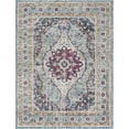 thumbnail image 1 of BoutiqueRugs Tigris Traditional Area Rug - Blue, Ivory, Aqua - 6'7" x 9', 1 of 6