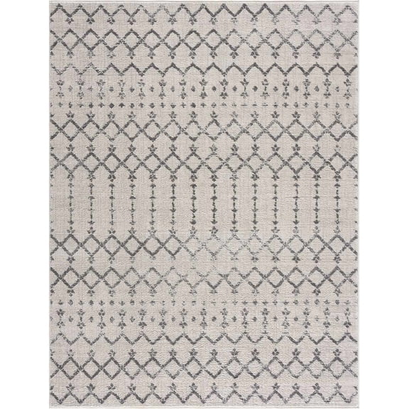 BoutiqueRugs Tigris Traditional Area Rug - Gray, Ivory - 3'11" x 5'7"