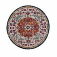 thumbnail image 1 of BoutiqueRugs Tigris Traditional Area Rug - Red, Ivory, Navy - 6'7" Round, 1 of 9