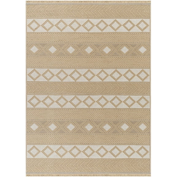 BoutiqueRugs Tomai Traditional, Transitional Area Rug - Machine Washable - Tan, Beige, Cream - 27" x 45"