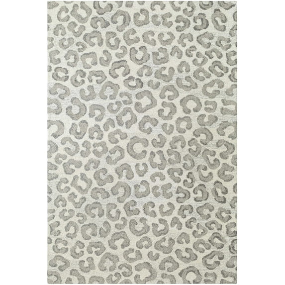 BoutiqueRugs Tomas Contemporary Area Rug - Light Silver, Sterling Gray, Metallic Silver - 2' x 3'