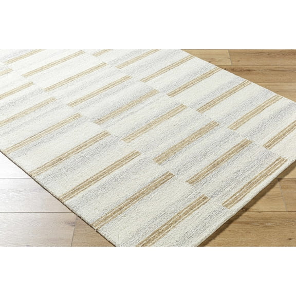 BoutiqueRugs Toren Bohemian, Transitional Area Rug - Pearl, Ash, Prairie Dust - 2' x 3'