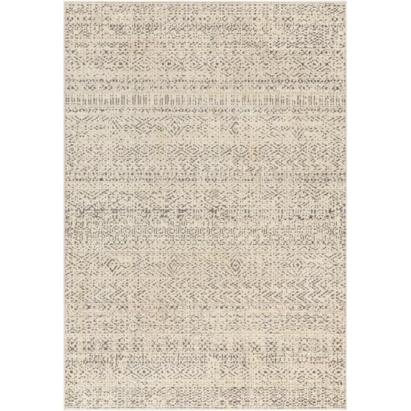 BoutiqueRugs Truc Bohemian, Transitional Area Rug - Ivory, Black - 2'2" x 3'9"