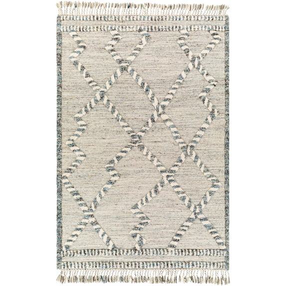 BoutiqueRugs Tubao Bohemian, Transitional Area Rug - Medium Gray, Dark Brown, Ivory - 2' x 3'